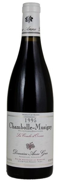 1995 Domaine Anne Gros Chambolle Musigny La Combe d'Orveau, 750ml