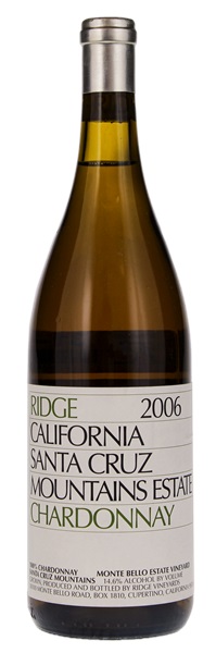 2006 Ridge Santa Cruz Mountain Estate Chardonnay, 750ml