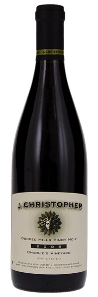 2008 J. Christopher Wines Charlie's Vineyard Pinot Noir, 750ml