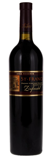 2004 St. Francis Pagani Vineyard Reserve Zinfandel, 750ml