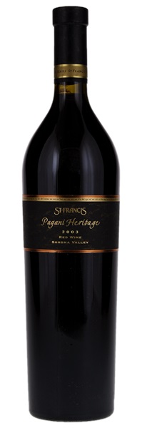 2003 St. Francis Pagani Heritage Red Wine, 750ml