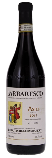2017 Produttori del Barbaresco Barbaresco Asili Riserva, 750ml