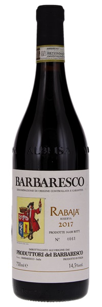 2017 Produttori del Barbaresco Barbaresco Rabaja Riserva, 750ml