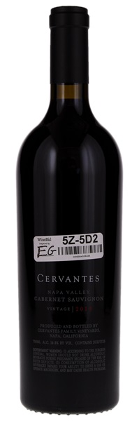 2019 Cervantes Family Vineyards Cabernet Sauvignon, 750ml