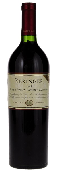 1998 Beringer Knights Valley Cabernet Sauvignon, 750ml