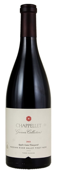 2021 Chappellet Vineyards Grower Collection Apple Lane Vineyard Three Blocks Pinot Noir, 750ml