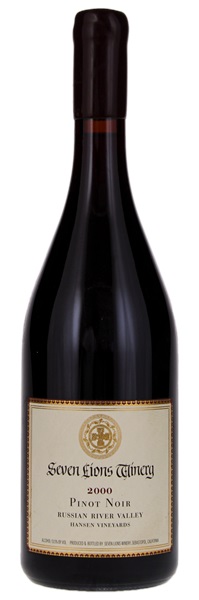 2000 Seven Lions Winery Hansen's Vineyard Pinot Noir, 750ml