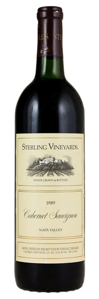 1989 Sterling Vineyards Cabernet Sauvignon, 750ml