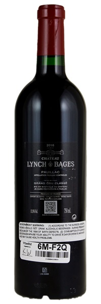 2016 Château Lynch-Bages, 750ml