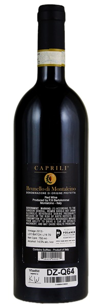2015 Caprili Brunello di Montalcino, 750ml