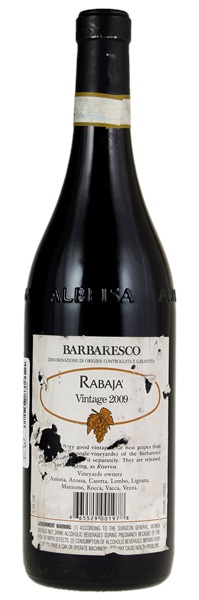 2009 Produttori del Barbaresco Barbaresco Rabaja Riserva, 750ml