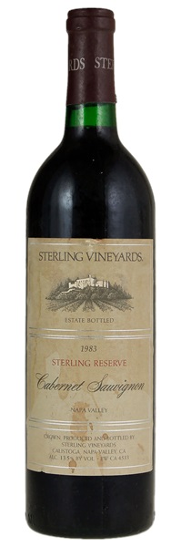 1983 Sterling Vineyards Reserve Cabernet Sauvignon, 750ml