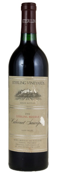 1984 Sterling Vineyards Reserve Cabernet Sauvignon, 750ml