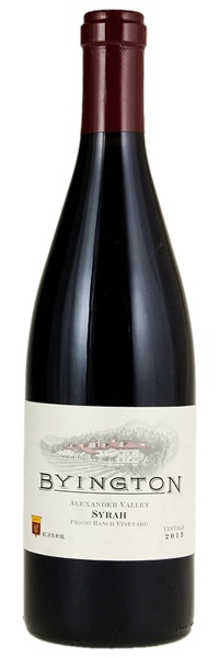 2013 Byington Pigoni Syrah, 750ml