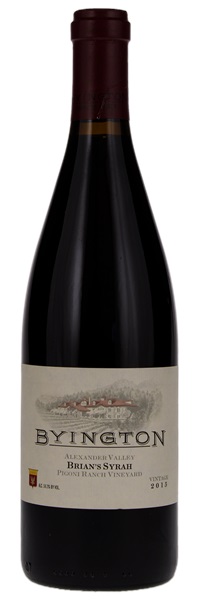 2015 Byington Pigoni Ranch Vineyard Brian's Syrah, 750ml