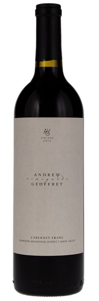 2014 Andrew Geoffrey Vineyards Diamond Mountain District Cabernet Franc, 750ml