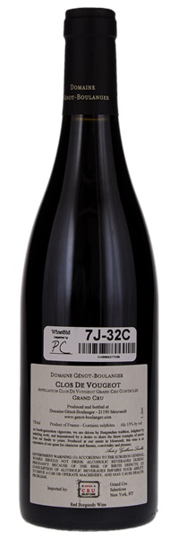 2018 Génot-Boulanger Clos de Vougeot, 750ml