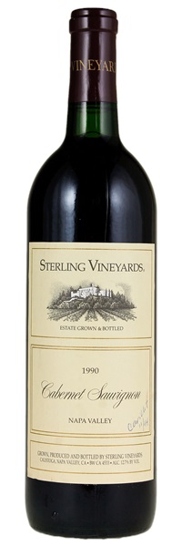 1990 Sterling Vineyards Cabernet Sauvignon, 750ml