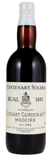 N.V. Cossart Gordon Bual Centenary Solera Madeira 1845, 750ml