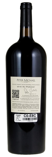 2016 Peter Michael Au Paradis Cabernet Sauvignon, 1.5ltr