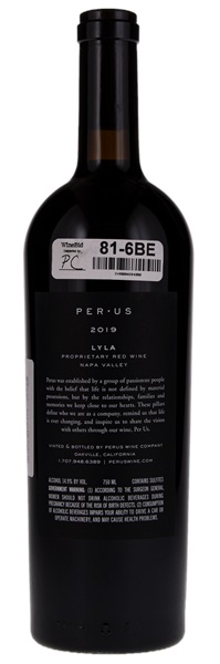 2019 PerUs Wine Co. Lyla, 750ml