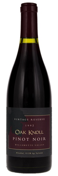1992 Oak Knoll Vintage Reserve Pinot Noir, 750ml