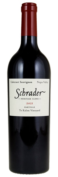 2021 Schrader To Kalon Vineyard Heritage Clone Cabernet Sauvignon, 750ml
