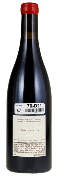 2016 Ceritas Occidental Vineyard Pinot Noir, 750ml