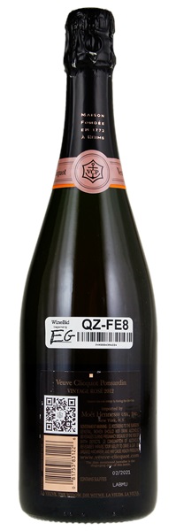 2012 Veuve Clicquot Ponsardin Brut Rosé, 750ml