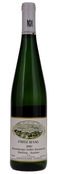 2002 Fritz Haag Brauneberger Juffer-Sonnenuhr Riesling Auslese #6, 750ml