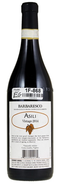 2014 Produttori del Barbaresco Barbaresco Asili Riserva, 750ml