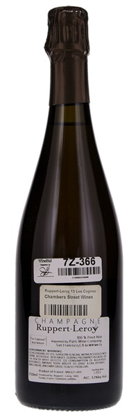 N.V. Ruppert Leroy Les Cognaux Pinot Noir Brut Nature, 750ml