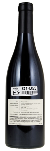 2014 Rhys Horseshoe Vineyard Syrah, 750ml