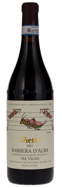 2011 Vietti Barbera d'Alba Tre Vigne, 750ml