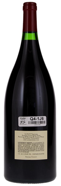 2019 Aubert UV Vineyards Pinot Noir, 1.5ltr