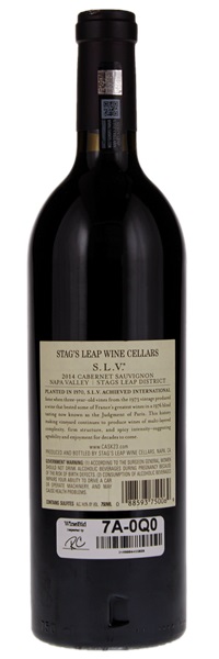 2014 Stag's Leap Wine Cellars SLV Cabernet Sauvignon, 750ml