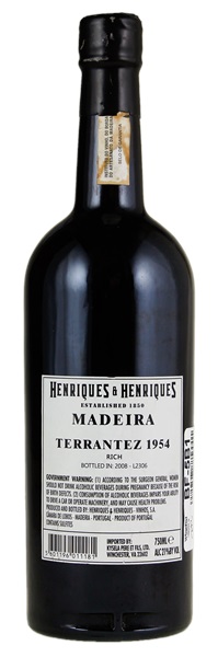1954 Henriques & Henriques Madeira Terrantez, 750ml