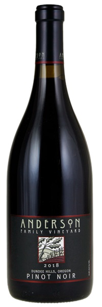 2018 Anderson Family Vineyard Pinot Noir, 750ml
