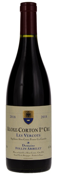2018 Follin-Arbelet Aloxe-Corton Les Vercots, 750ml