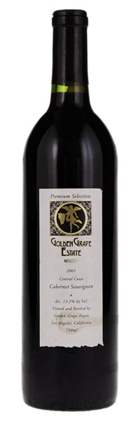 2001 Golden Grape Estate Premium Selection Central Coast Cabernet Sauvignon, 750ml