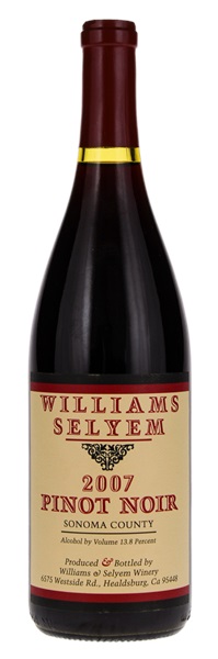 2007 Williams Selyem Sonoma Coast Pinot Noir, 750ml