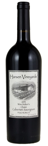2013 Hansen Vineyards Wine Maker's Choice Cabernet Sauvignon, 750ml