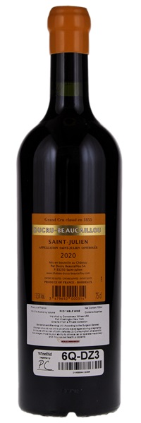 2020 Château Ducru-Beaucaillou, 750ml