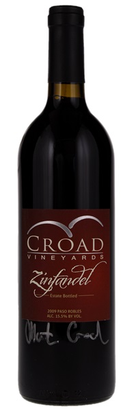 2009 Croad Vineyards Zinfandel, 750ml