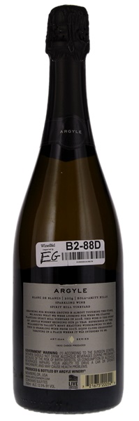 2014 Argyle Spirit Hill Vineyard Chardonnay Blanc de Blancs, 750ml