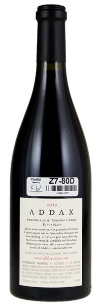 2019 Addax Silver Eagle Vineyard Pinot Noir, 750ml