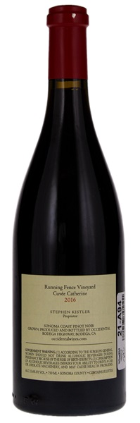2016 Occidental Running Fence Vineyard Cuvée Catherine Pinot Noir, 750ml