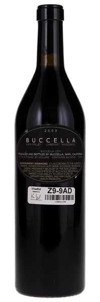 2009 Buccella Cabernet Sauvignon, 750ml