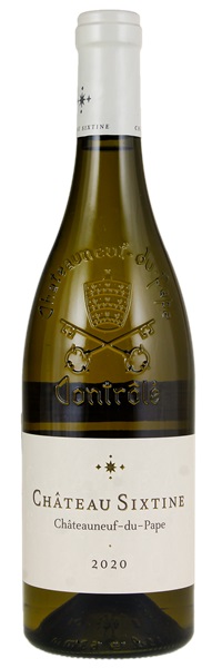 2020 Château Sixtine Châteauneuf-du-Pape Blanc, 750ml