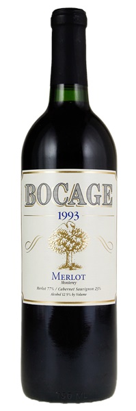 1993 San Saba Vineyard Bocage Merlot, 750ml